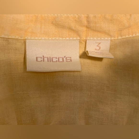 Chicos yellow linen jacket - Picture 5 of 6